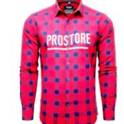 PICTURE OF PROSTORE GLOVES MICROFLEECE SHIRT PINK BLACK S-10