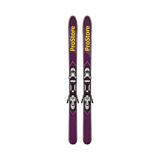 PICTURE OF PROSTORE SKIS POWDER SKIS RED 165-1