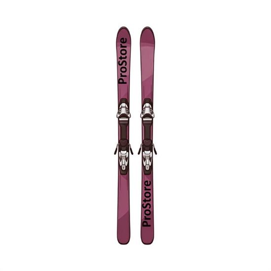 PICTURE OF PROSTORE SKIS SUMMIT PRO SKIS MAUVE 165-1