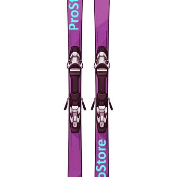PROSTORE SKIS - WOLF SKIS MAUVE 172-2