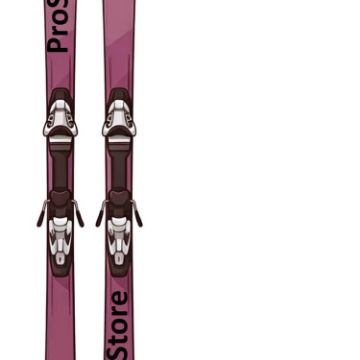 PROSTORE SKIS - SUMMIT PRO SKIS MAUVE 165-6