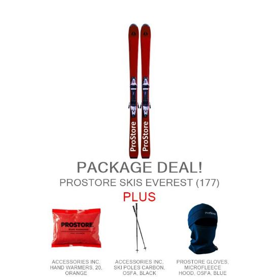 PROSTORE SKIS - EVEREST EPIC PACKAGE PROSTORE SKIS SKI PACKAGES RED 177-1