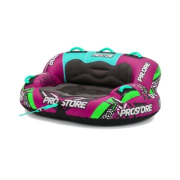 PROSTORE WATERSPORTS - NEMESIS TOWABLE TUBE PURPLE TEAL GREEN 3P-1