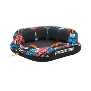 PROSTORE WATERSPORTS - TWISTER TOWABLE TUBE BLUE BLACK RED 4P-1
