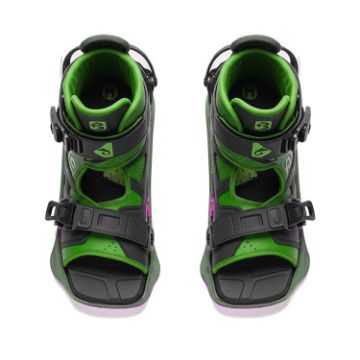 PROSTORE WATERSPORTS - WINDJAMMER WAKEBOARD BINDINGS GREEN BLACK M-1