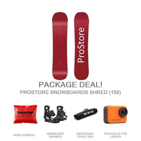 Picture of PROSTORE SNOWBOARDS SHRED ULTIMATE PACKAGE - RED
