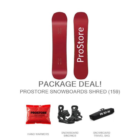 Picture of PROSTORE SNOWBOARDS SHRED EPIC PACKAGE - RED