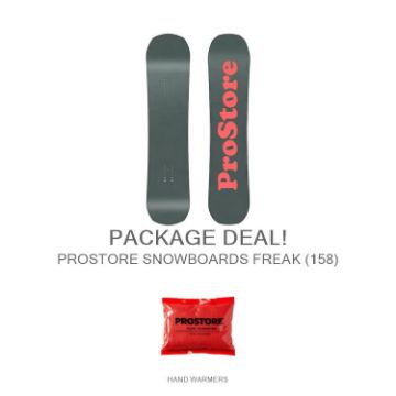 Picture of PROSTORE SNOWBOARDS FREAK STANDARD SNOWBOARD PACKAGE GREEN ORANGE (MENS)