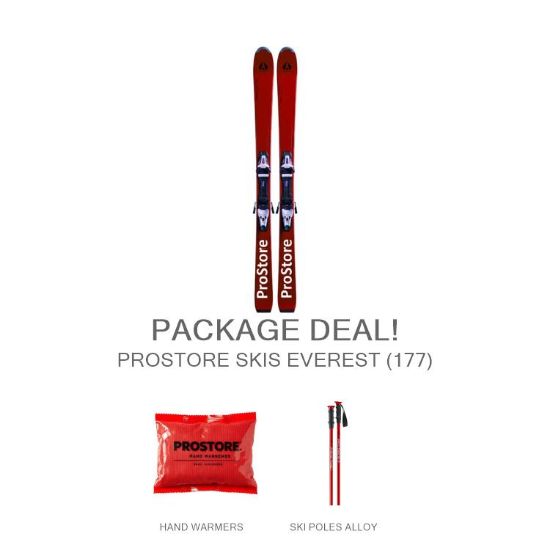 Picture of PROSTORE SKIS EVEREST STANDARD PACKAGE - RED