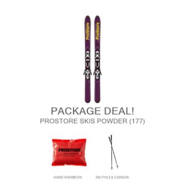 Picture of PROSTORE SKIS POWDER DELUXE PACKAGE SKI PACKAGE RED (UNISEX)