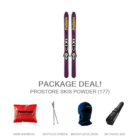 Picture of PROSTORE SKIS POWDER ULTIMATE PACKAGE - RED
