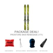 Picture of PROSTORE SKIS RENEGADE ULTIMATE PACKAGE SKI PACKAGE GREEN YELLOW (WOMENS)