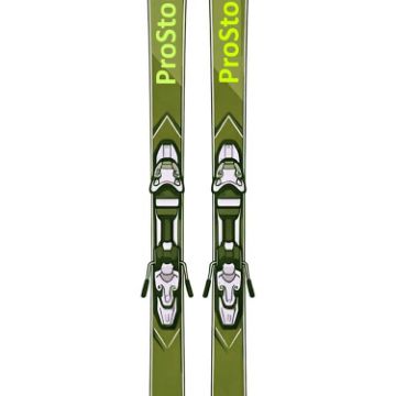 Picture of PROSTORE SKIS ZENITH DELUXE PACKAGE SKI PACKAGE GREEN (UNISEX)
