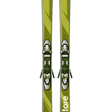 Picture of PROSTORE SKIS RENEGADE STANDARD PACKAGE SKI PACKAGE GREEN YELLOW (WOMENS)