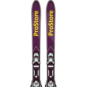 Picture of PROSTORE SKIS POWDER STANDARD PACKAGE SKI PACKAGE RED (UNISEX)