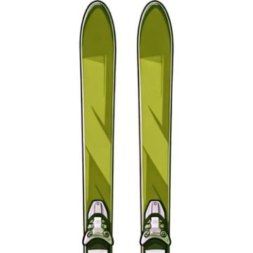 Picture of PROSTORE SKIS RENEGADE STANDARD PACKAGE SKI PACKAGE GREEN YELLOW (WOMENS)